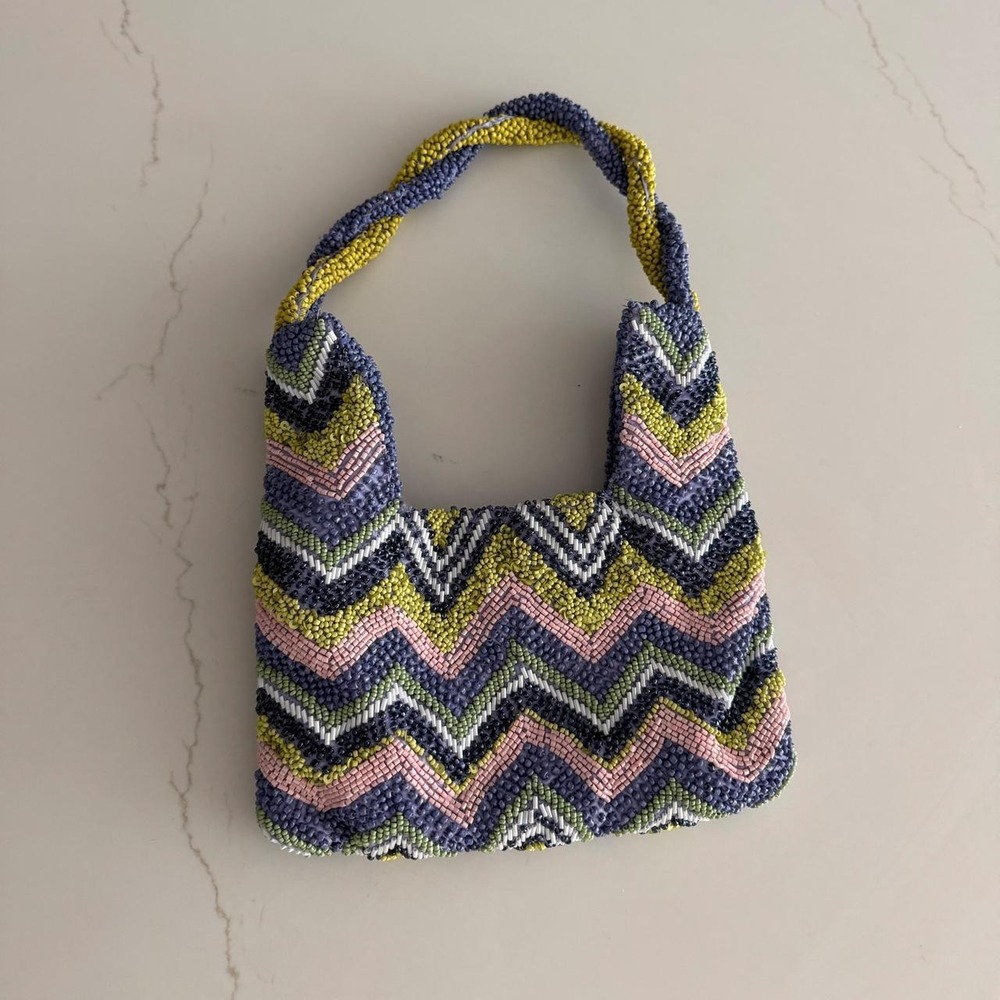 Zigzag Beaded Mini Going Out Bag - Picture 6 of 6